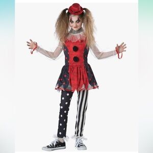 Creepy Vintage Clown girl’s costume